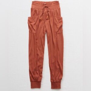 Aerie Rust Track Pants